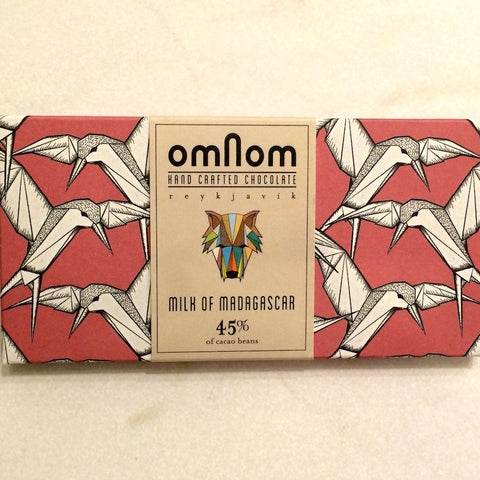 OmNom Milk of Madagascar 45% Chocolate Bar