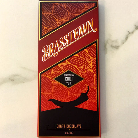 Brasstown Chili 70% Dark Chocolate Bar
