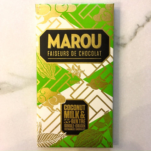 Marou Coconut Milk 55% Dark Milk Chocolate Bar