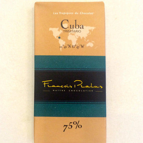 Francois Parlus Cuba 75% Dark Chocolate Bar