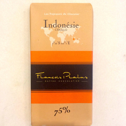 Francois Pralus Indonésie 75% Dark Chocolate Bar