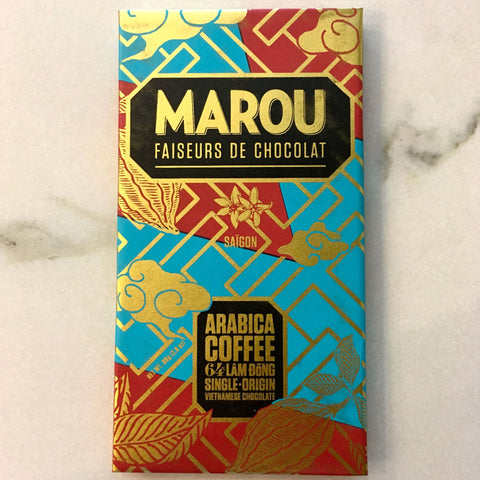 Marou Arabica Coffee 64% Lam Dong Dark Chocolate Bar